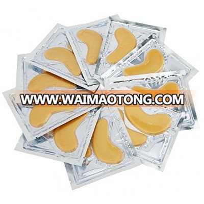 Custom Wholesale  Private Label Crystal Hydrogel 24k Gold Collagen Pads Mask Gel Under Eye mask